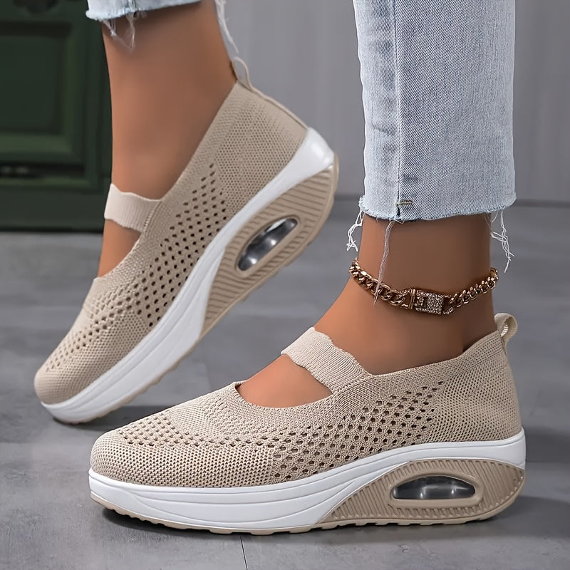 Baskets basses respirantes en mesh pour femme, chaussures décontractées