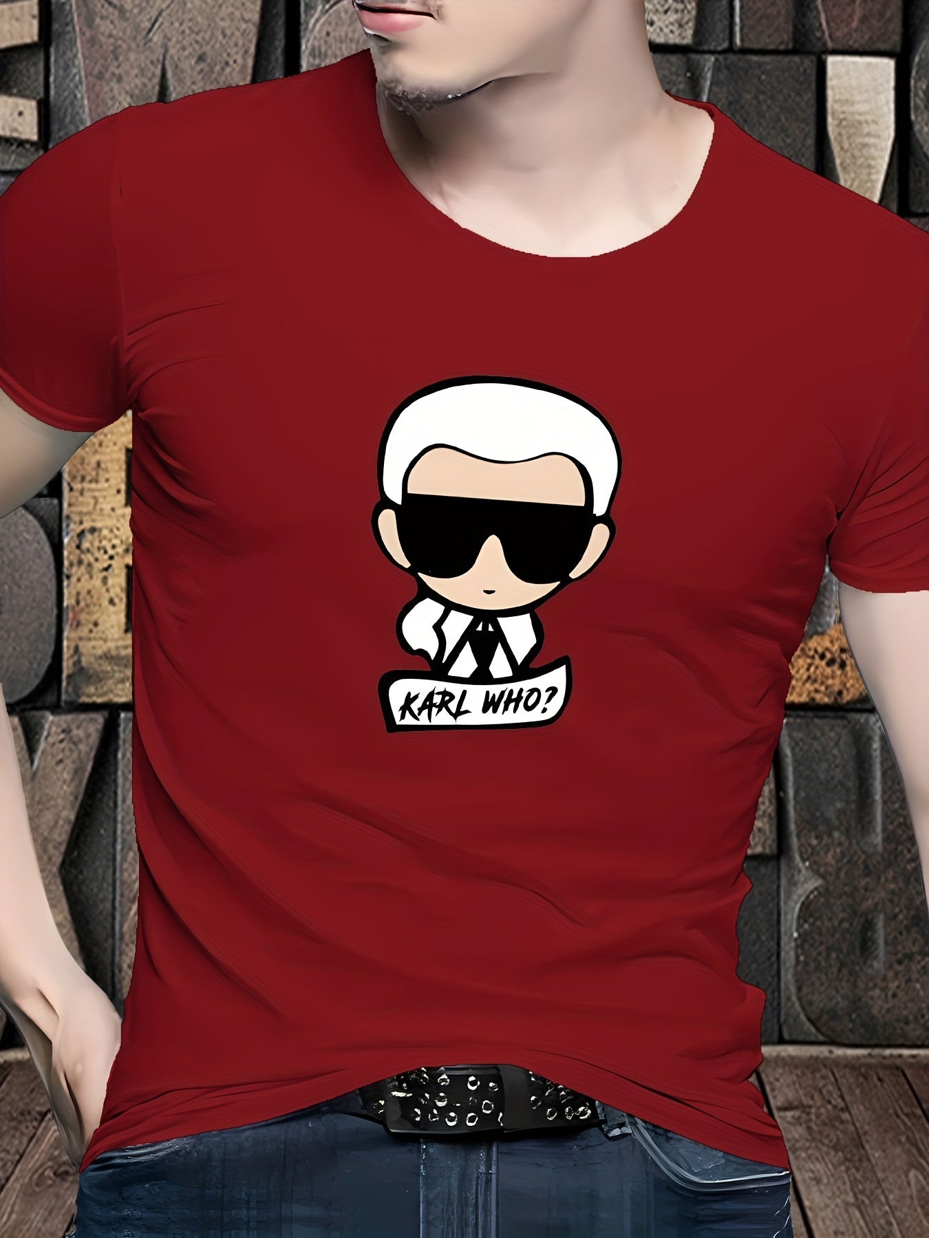 T-shirt imprimé graphique Cool Man pour homme