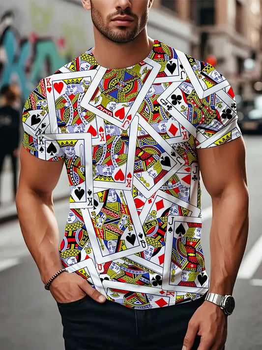 T-shirt d'été  en polyester respirant à séchage rapide pour homme