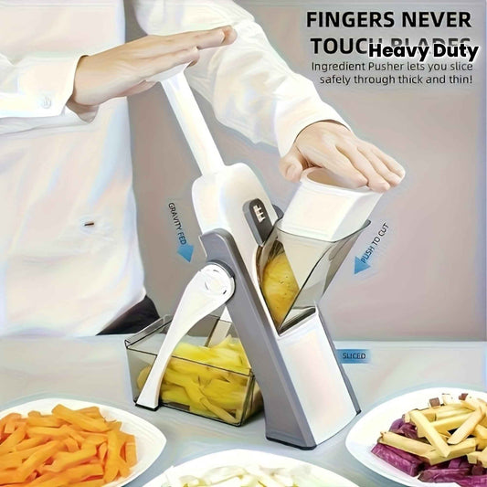 1 mandoline manuelle robuste avec protection de sécurité