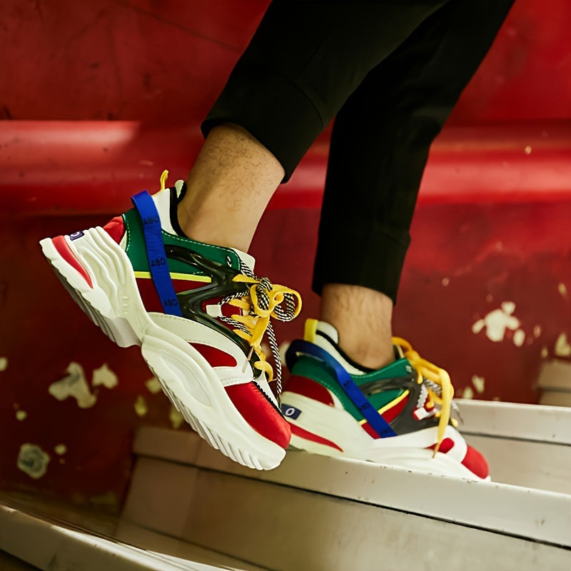 Baskets montantes tendance pour hommes - Chaussures décontractées polyvalentes