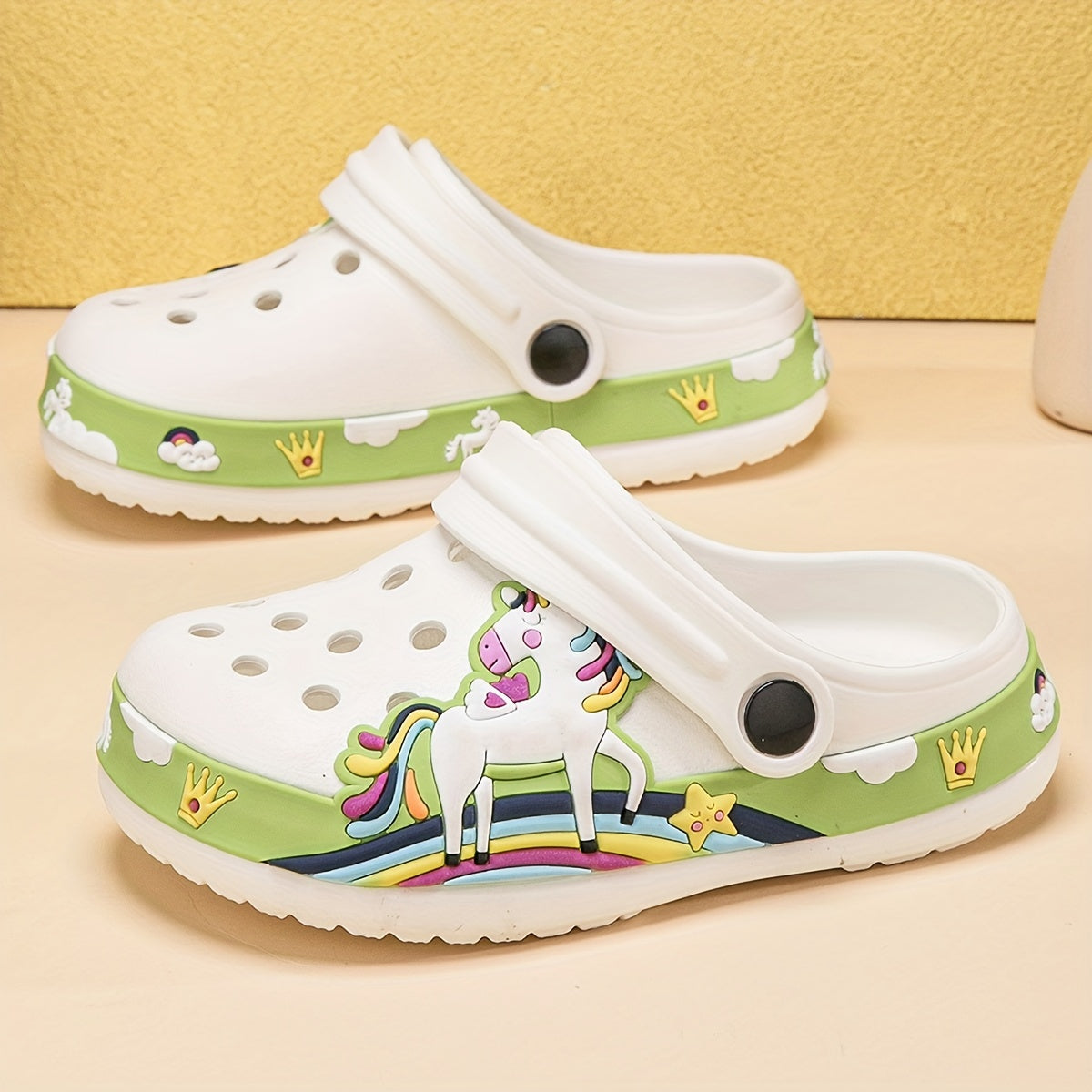 Bamenmeet Casual Cartoon Comfortable Clogs For Boys Girls, Breathable Lightweight Non-slip Clogs For Summer - Topdecheztop.fr