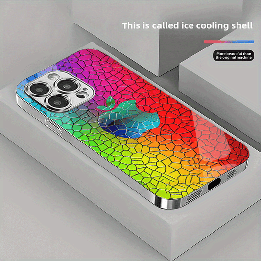 Coque en verre trempé haute définition, légère et tendance, IPHONE