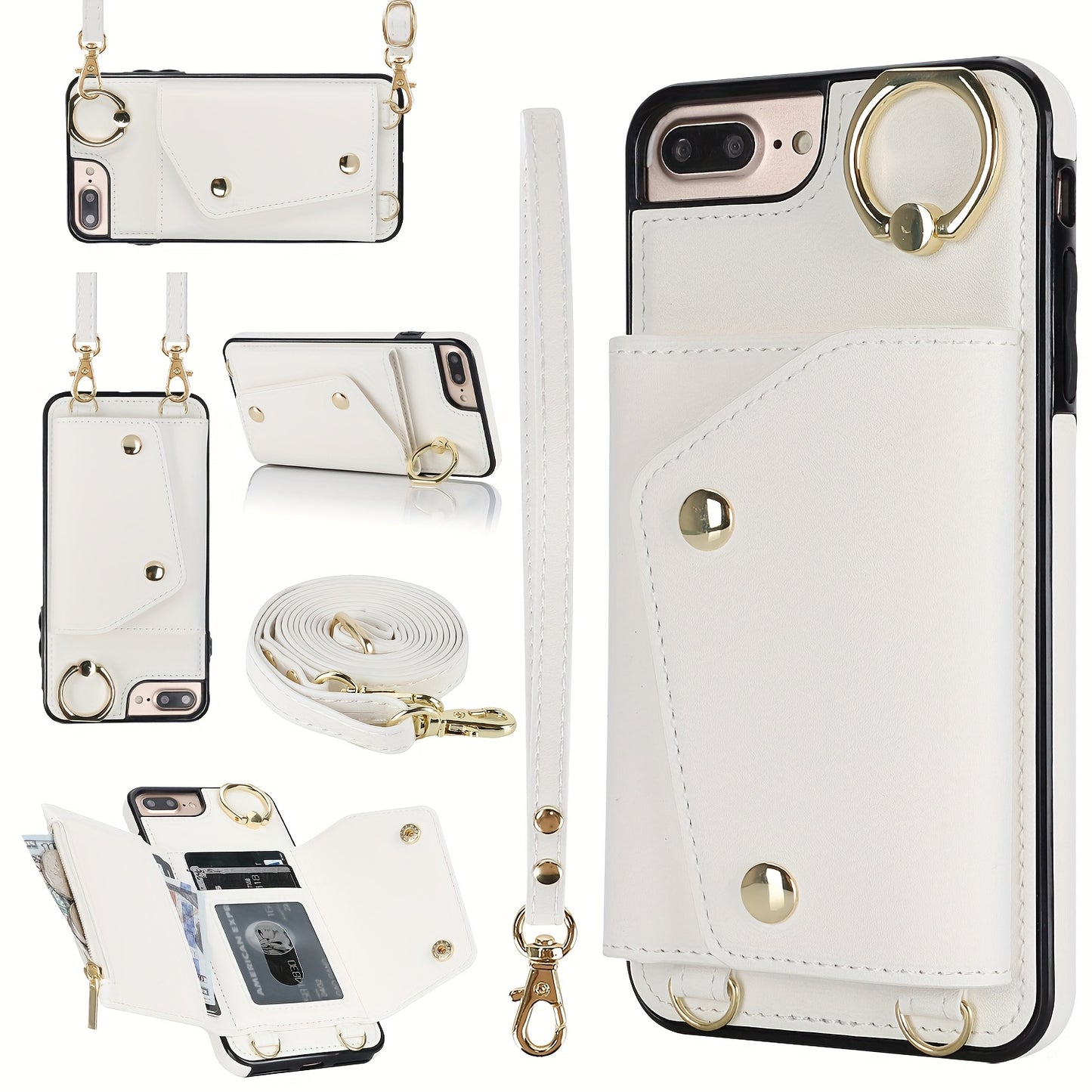 Etui portefeuille bandoulière pour femme est compatible avec les iPhone