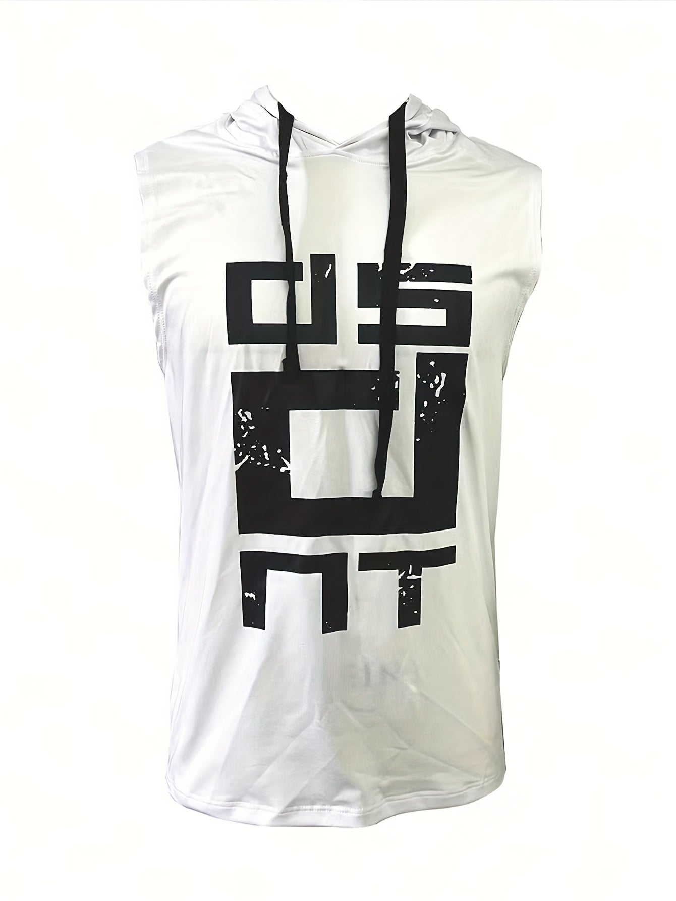 Débardeur d'entraînement à capuche haute élasticité et séchage rapide