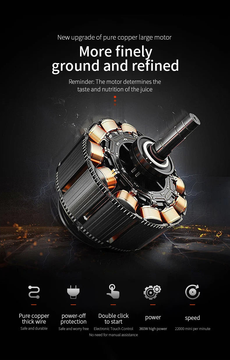 Mixeur multifonction rechargeable USB 700 ml