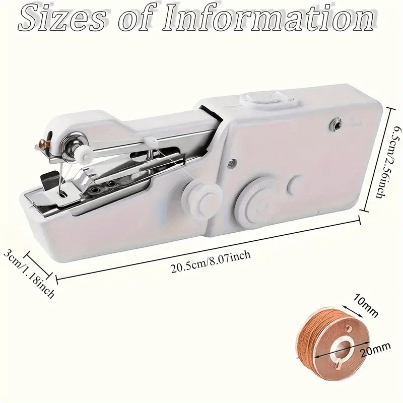Machine à coudre portable et compacte - Fonctionne sur piles (non incluses)