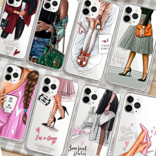 Étui de protection tendance pour téléphone femme, IPHONE