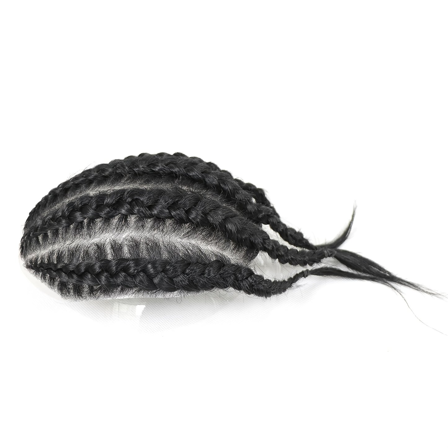 Postiche tressé en mailles africaines pour homme