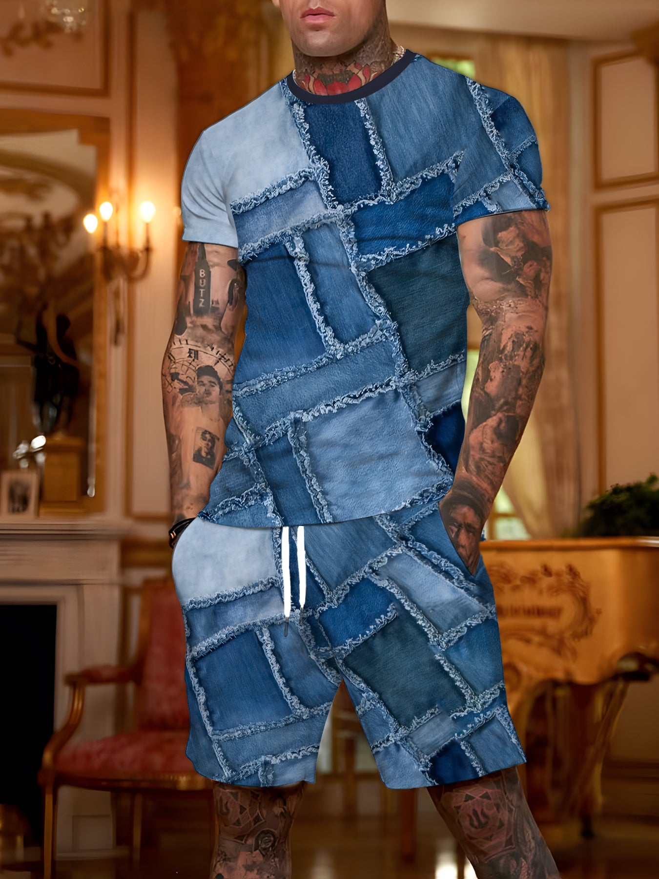 Ensemble homme à manches courtes