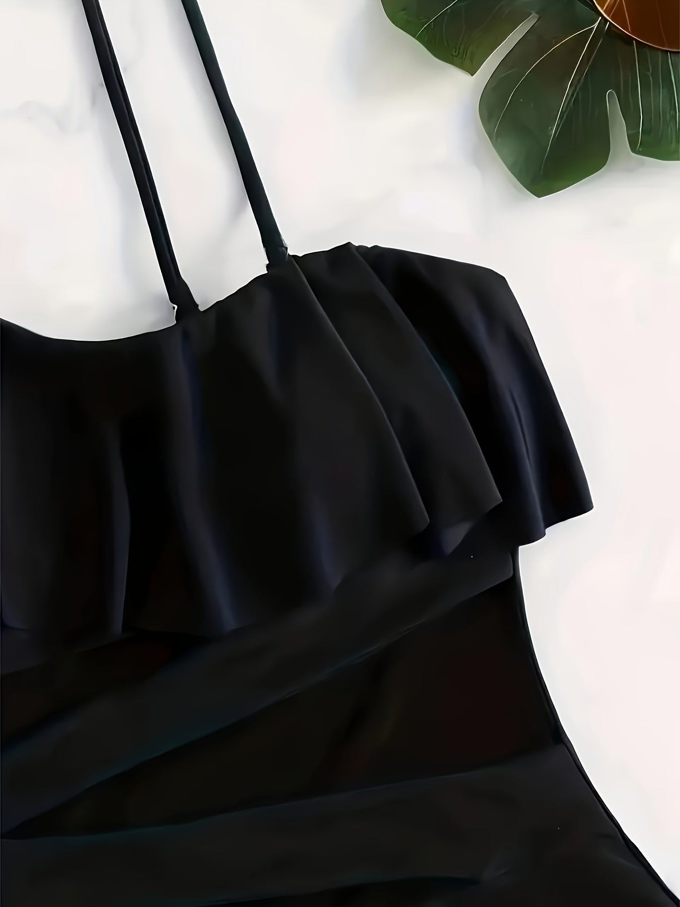 Maillot de bain une pièce élégant en maille à une épaule pour femme