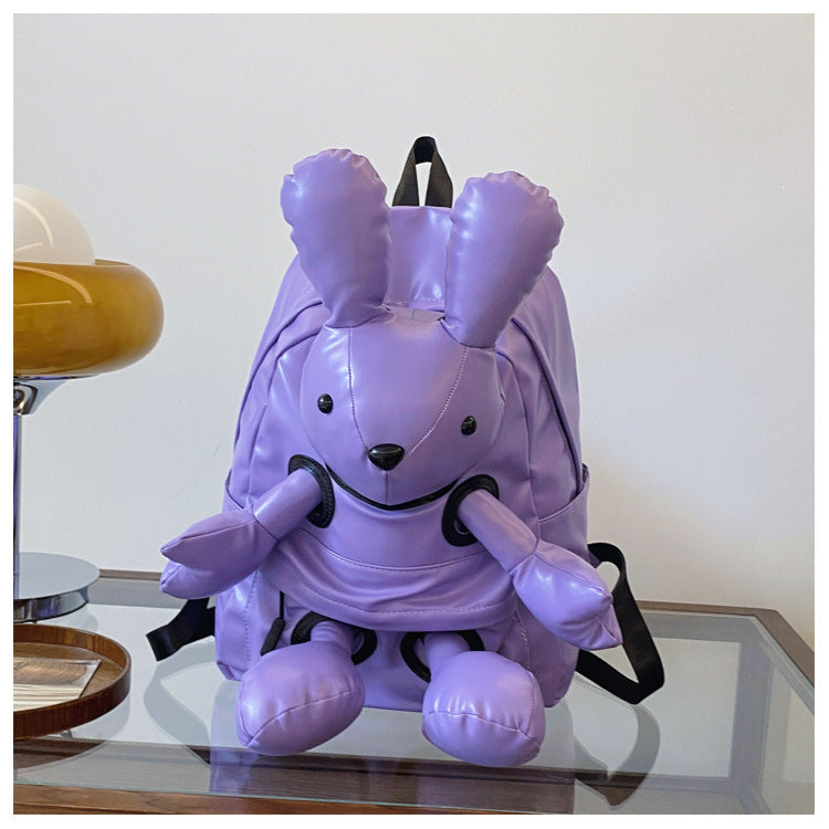 Sac à dos  poupée tendance et cool avec motif lapin