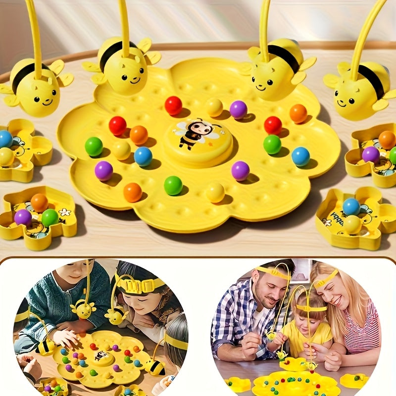Jeu de pêche magnétique STEM en nid d'abeille (69 pièces) avec plateau de jeu