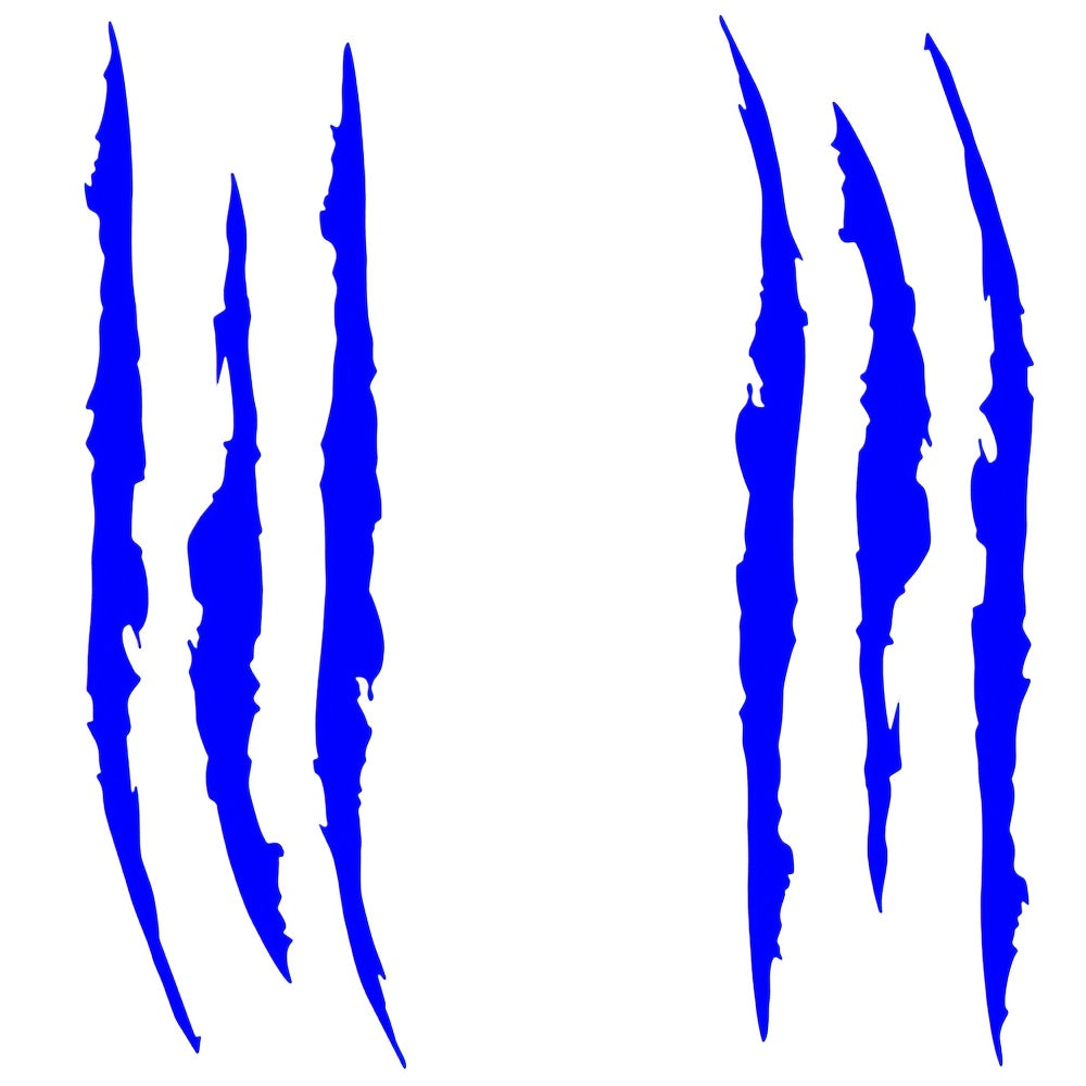 2 autocollants griffes pour phares