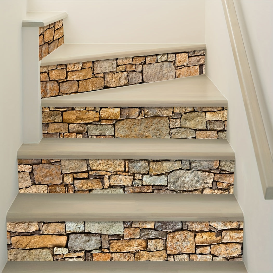 Autocollants pour escaliers, 13 bandes, en vinyle, 100 x 17,98 cm