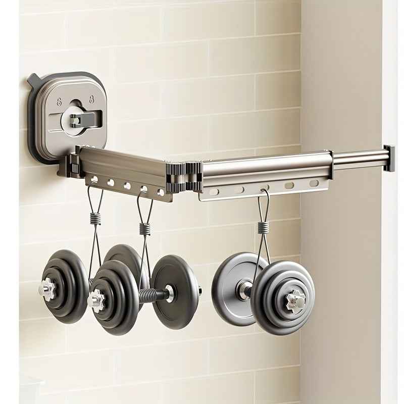 Séchoir à linge mural pliable en aluminium, peu encombrant