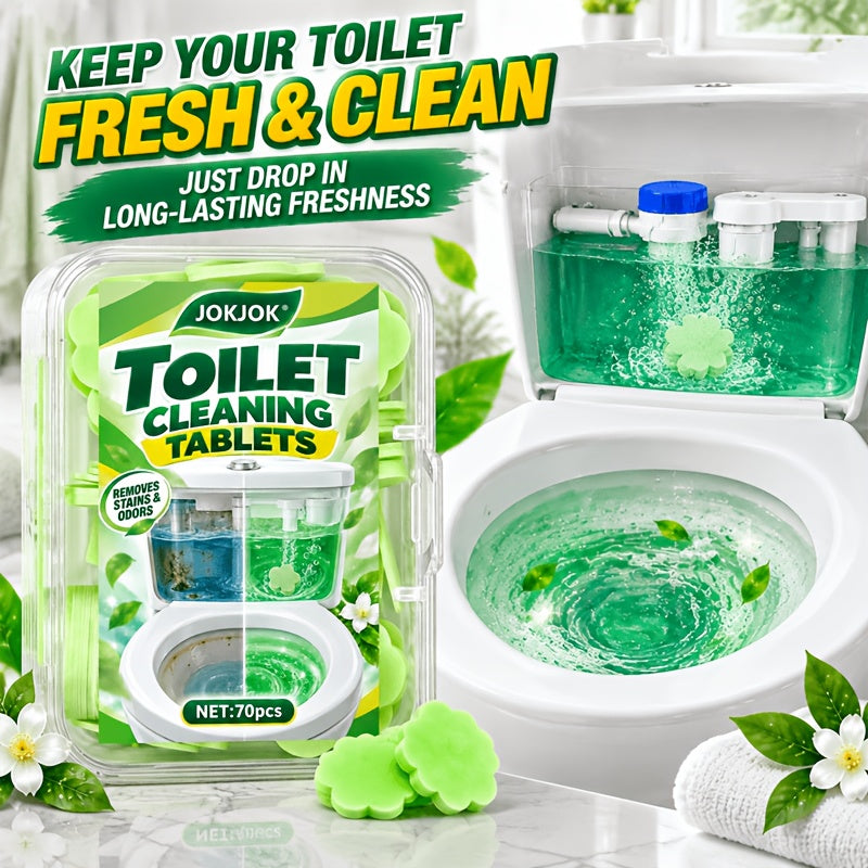 Pastilles Nettoyantes pour Toilettes, Feuilles de Nettoyage Dissolubles pour Salles de Bains, Utilisation Facile et Entretien Quotidien