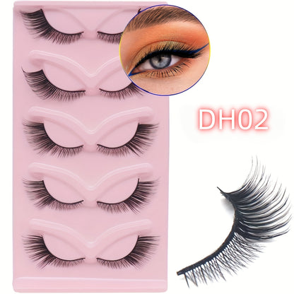 Lot de 5 paires de faux cils DH02