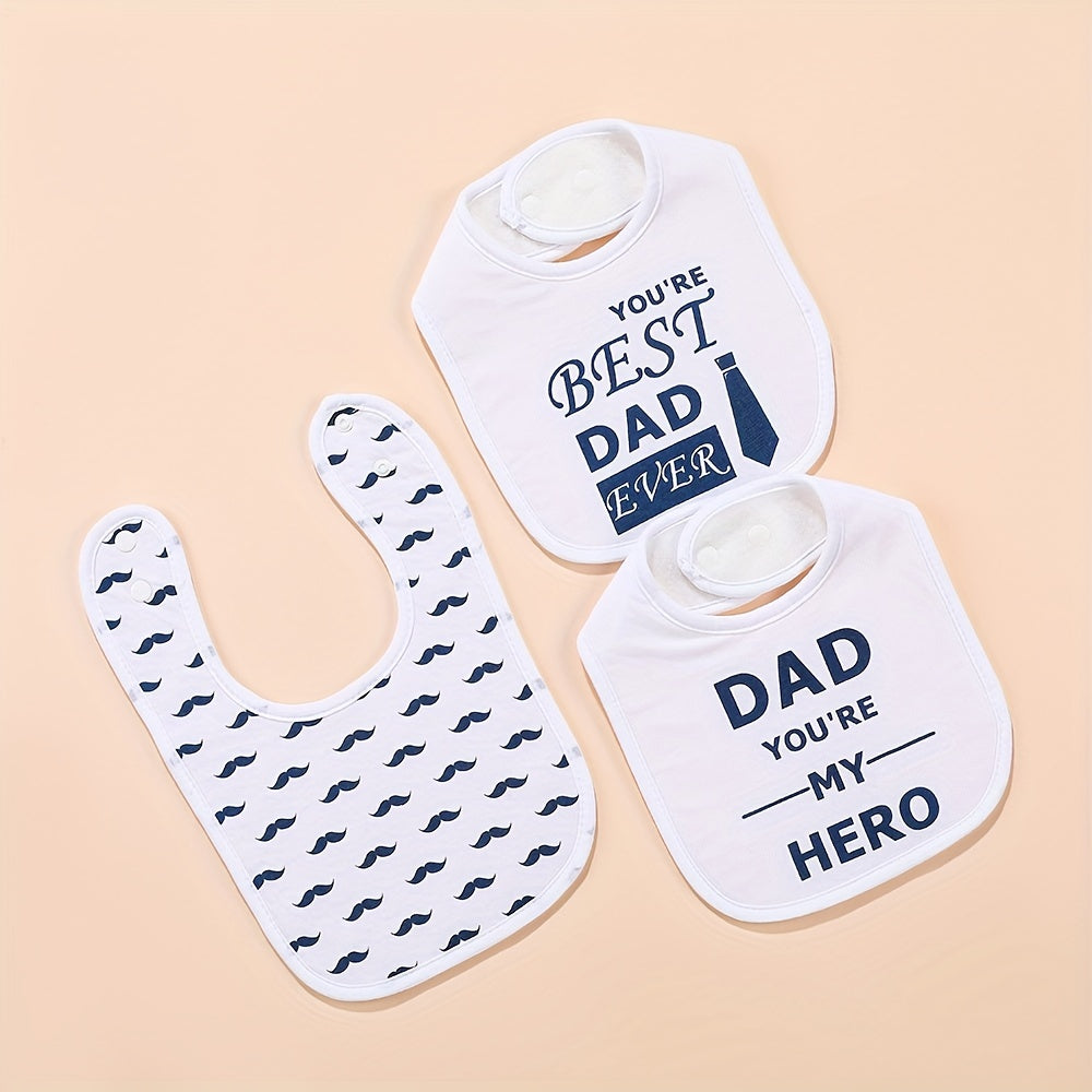 3pcs Baby Bibs: Keep Your Little One Clean & Stylish During Teething! - Topdecheztop.fr