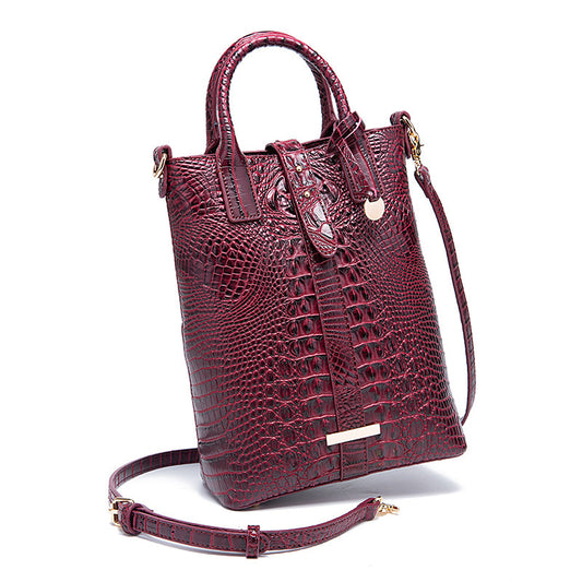 Sac à bandoulière rétro multicolore à motif crocodile - Topdecheztop.fr