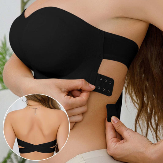 Soutien-gorge sans bretelles pour femme,&nbsp; fermeture croisée sur le côté
