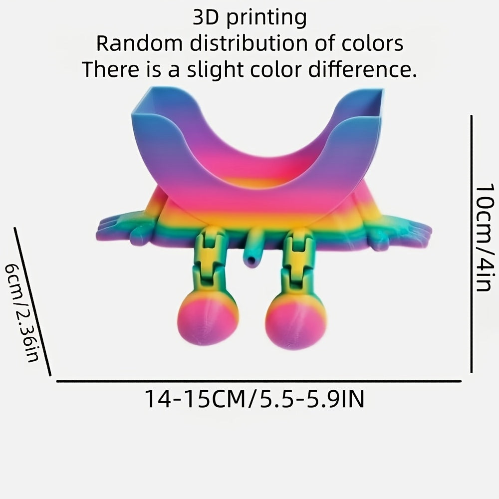 Support éponge d'évier imprimé en 3D, support éponge pour évier de cuisine, organisateur de cuisine amusant, pour salle de bain, appartement, hôtel, restaurant, comptoir mural (distribution aléatoire des couleurs)