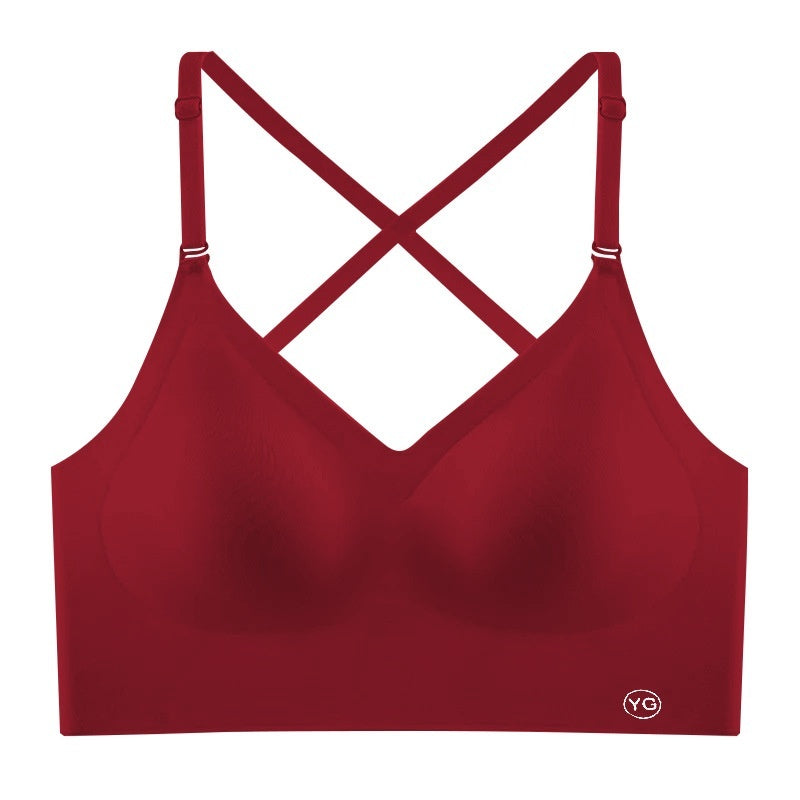 Soutien-gorge push-up dos nu en forme de U pour femme, avec bretelles et coussinets, idéal pour les petites poitrines.