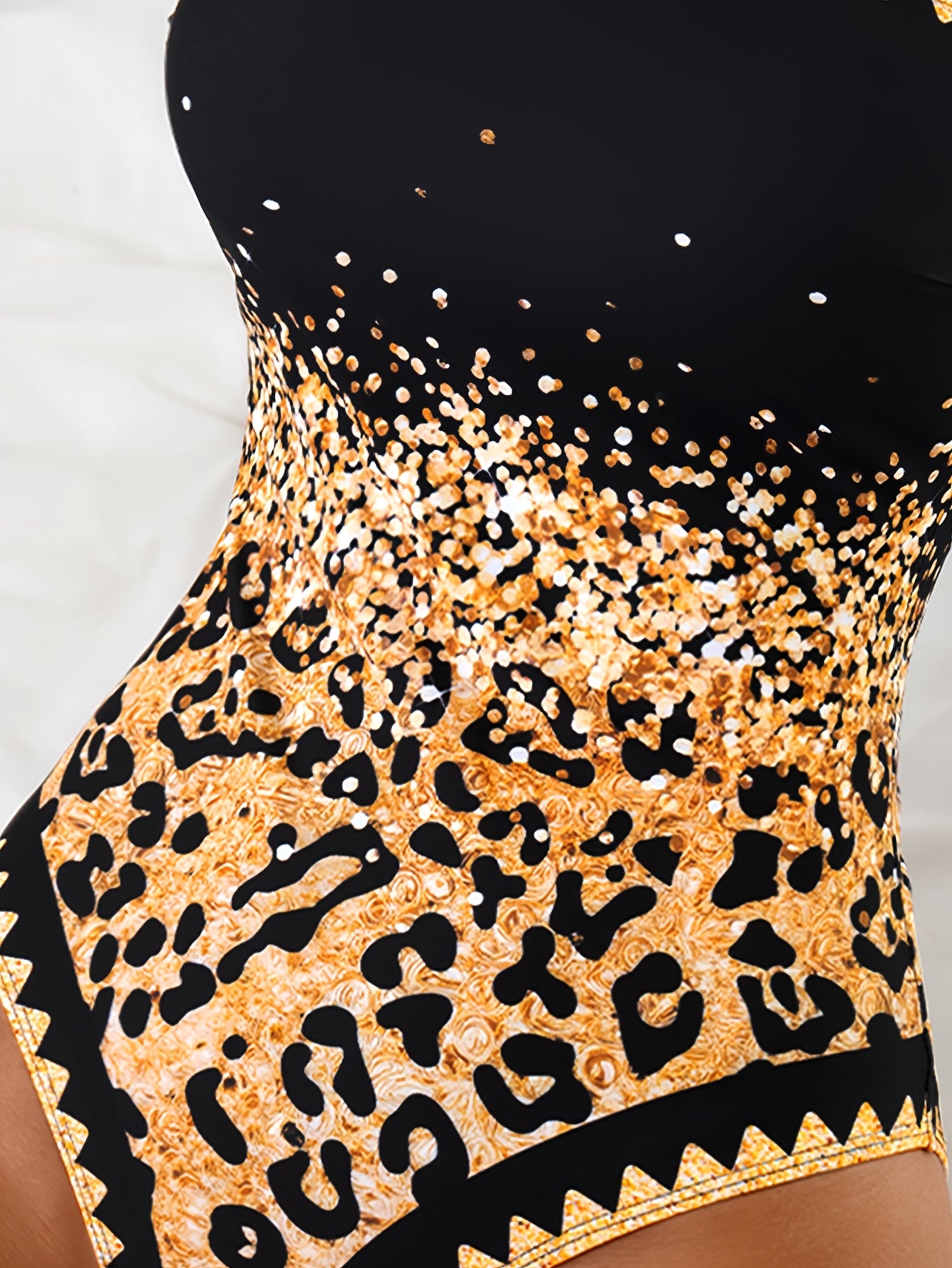 Maillot de bain une pièce femme, leopard