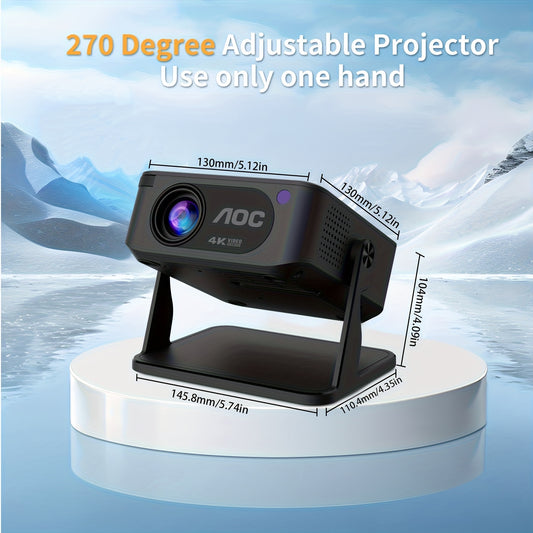 Mini projecteur AOC HA109 avec Wi-Fi et Bluetooth intégrés
