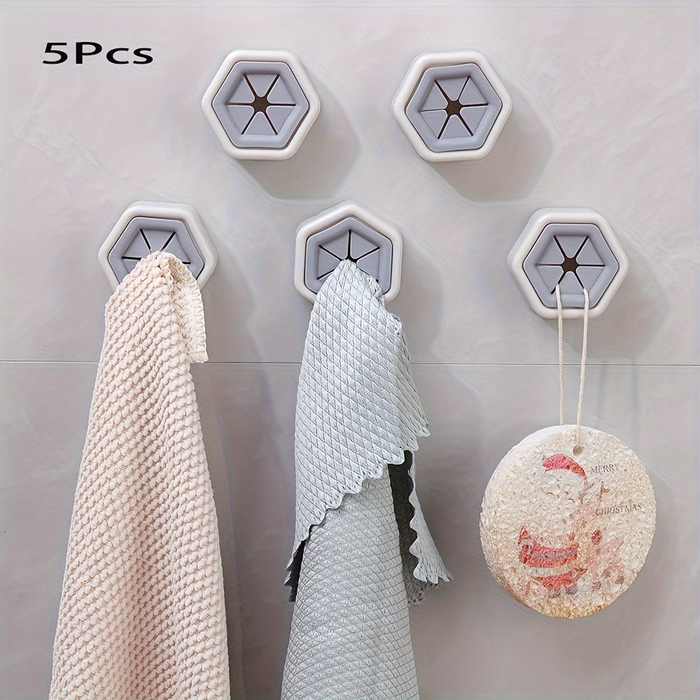 Lot de 5 crochets hexagonaux pour serviettes