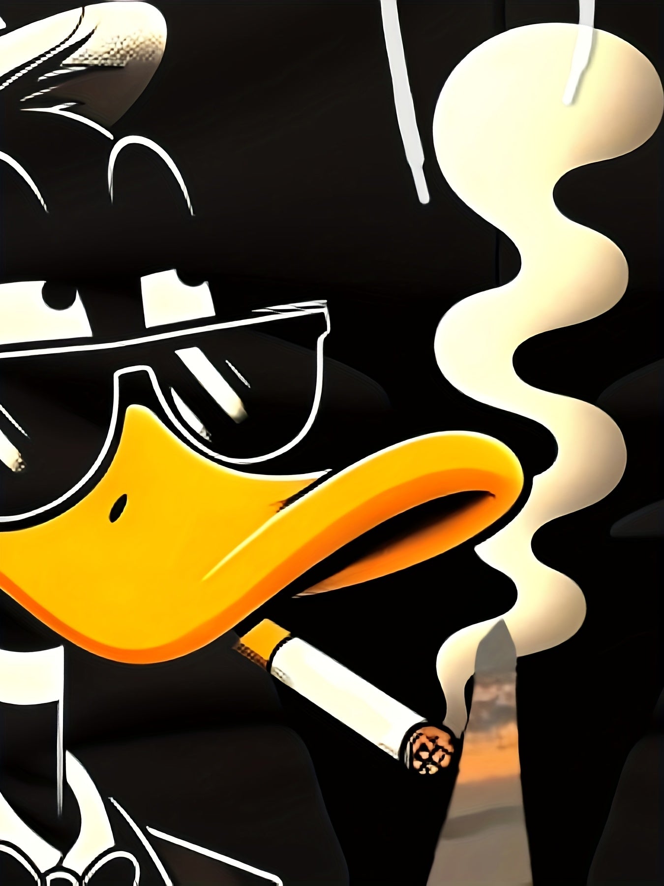 Short de plage homme imprimé canard 3D - Taille ajustable par cordon