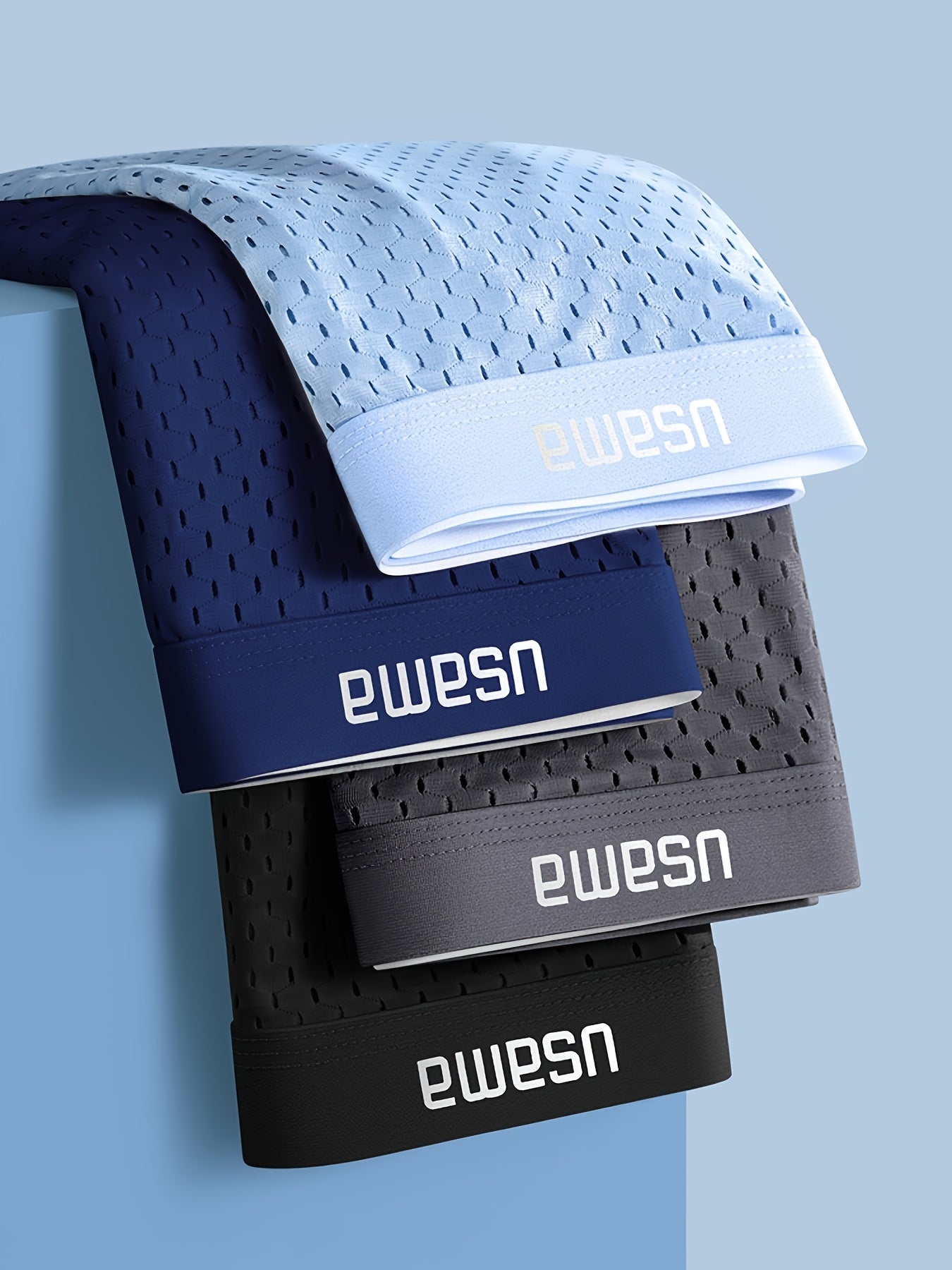 Lot de 4 sous-vêtements de couleur unie pour hommes - Topdecheztop.fr