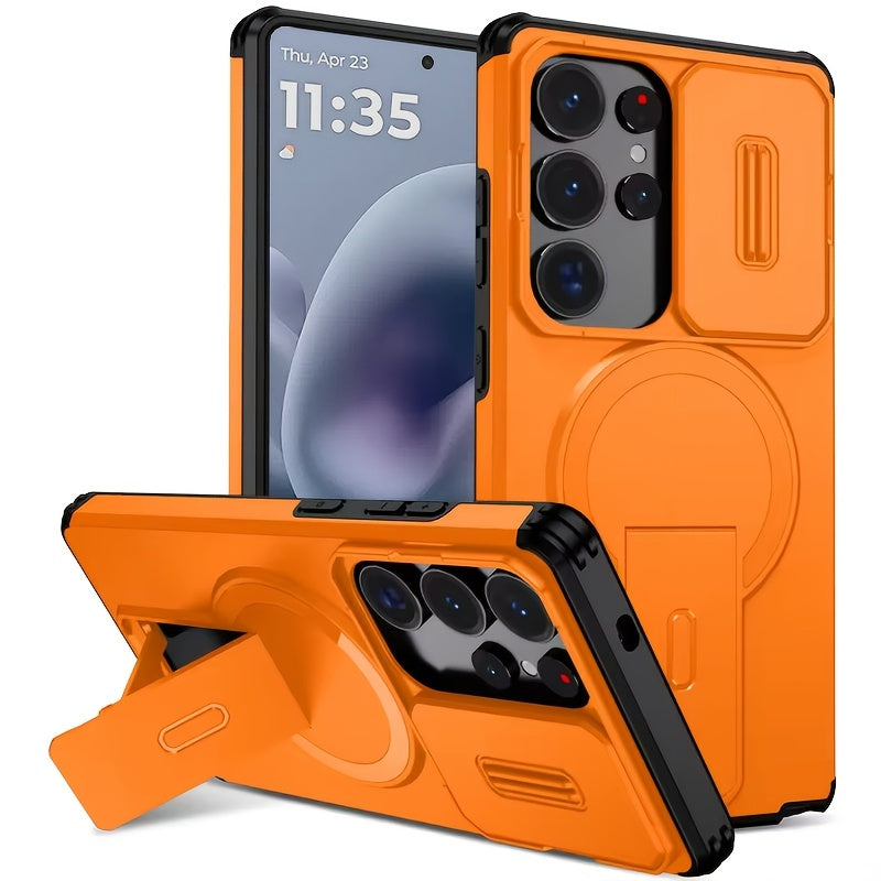 Coque rigide de protection antichoc renforcée avec support pour Galaxy S25 Ultra, S25 Fe, S24 Ultra, S23 Ultra, A17, A16, A56