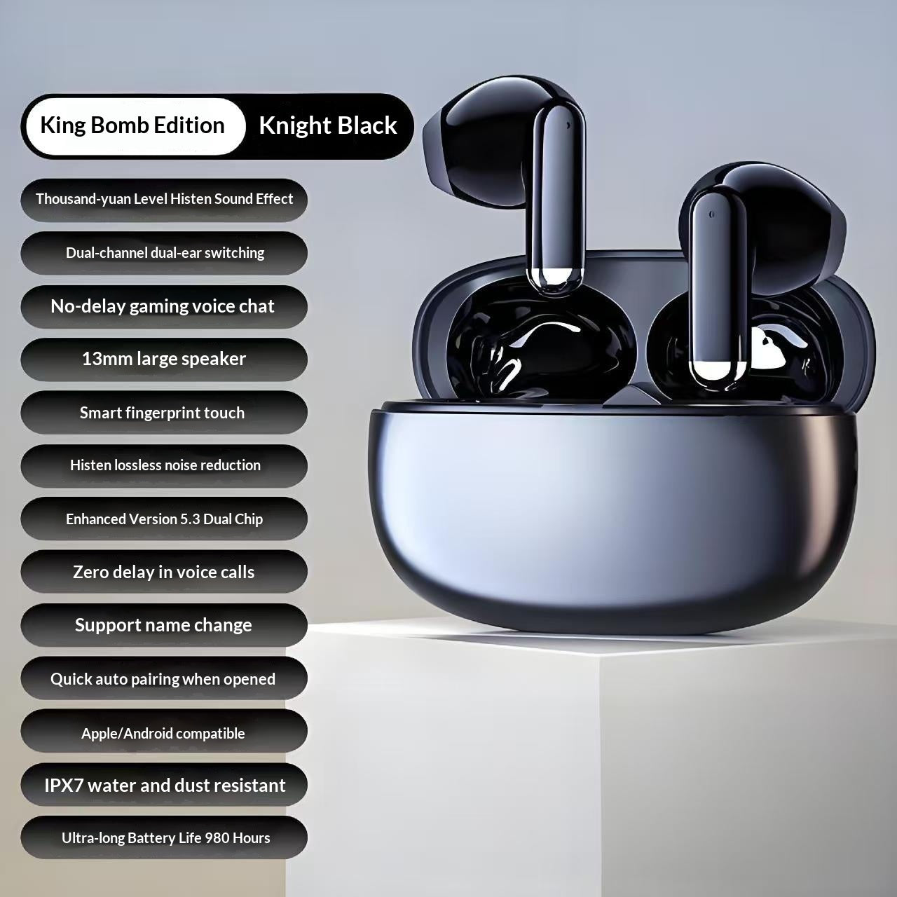 Écouteurs Bluetooth sans fil à réduction de bruit offrant une qualité sonore exceptionnelle et une autonomie ultra-longue