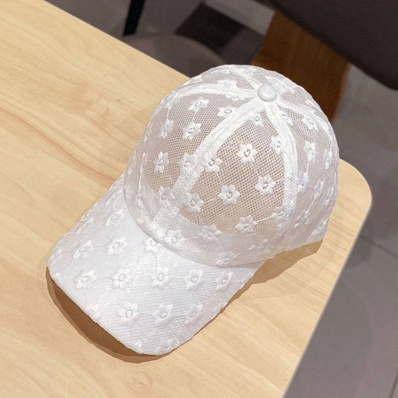 Women's Breathable Lace Baseball Cap - Sun Protection and Adjustable Fit For Women & Men - Topdecheztop.fr