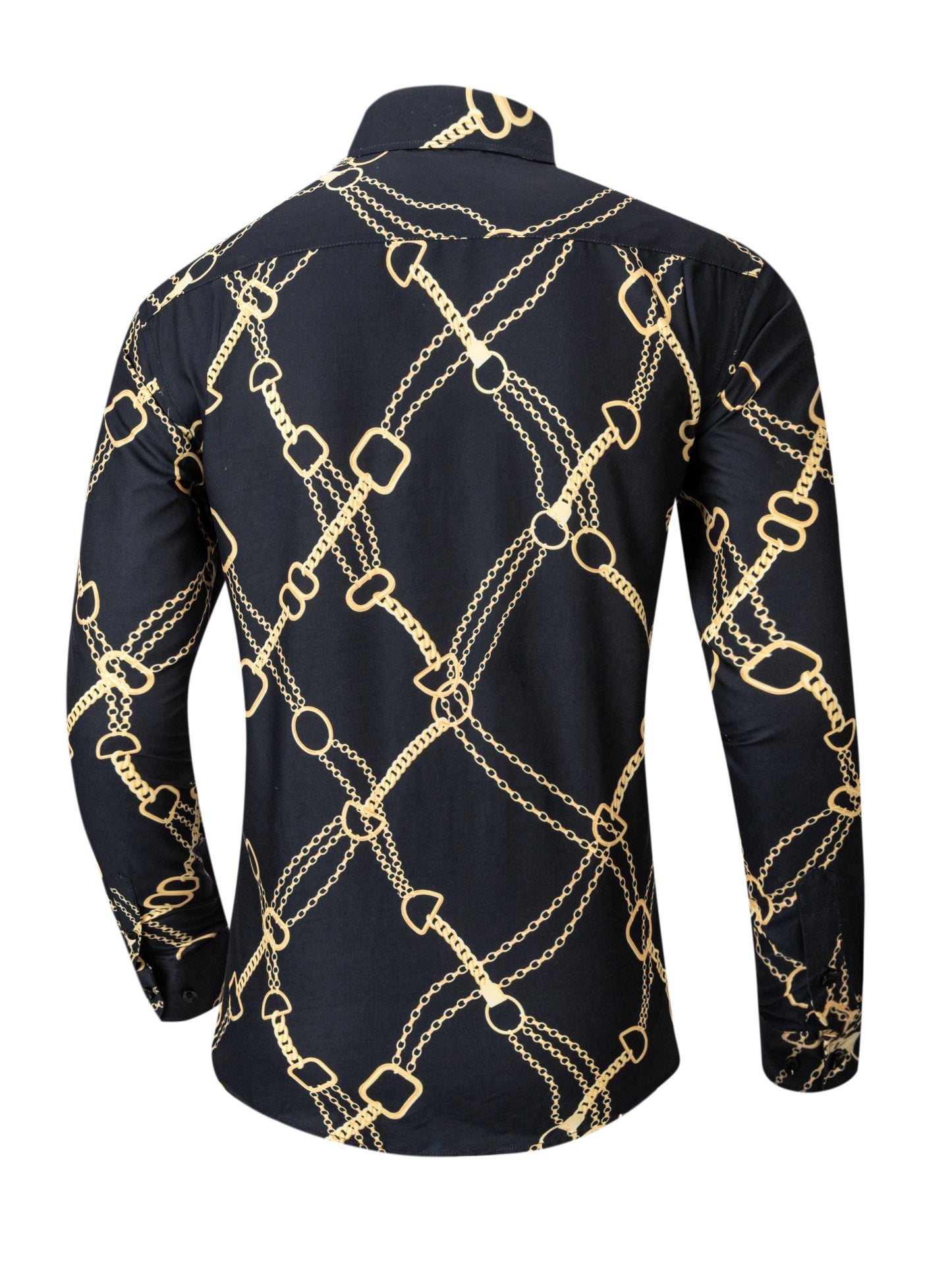 Chemise homme à manches longues boutonnée