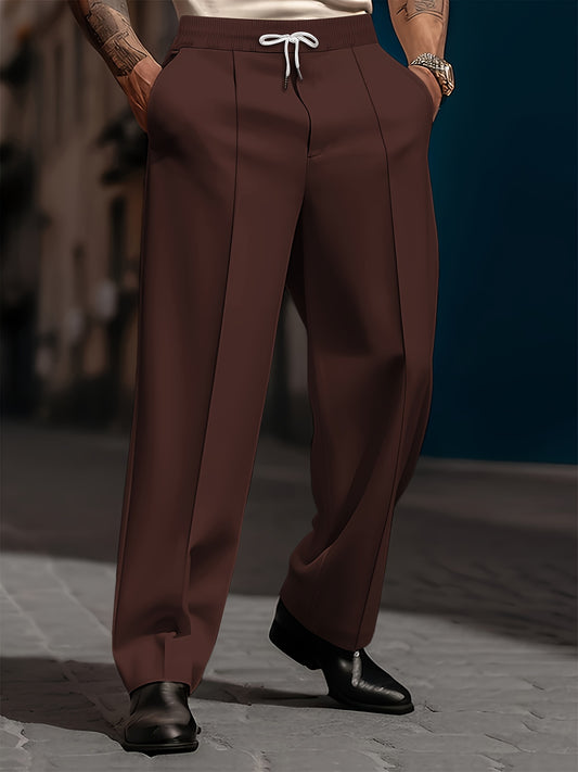 Pantalon homme ample décontracté coupe droite simple confortable - Topdecheztop.fr