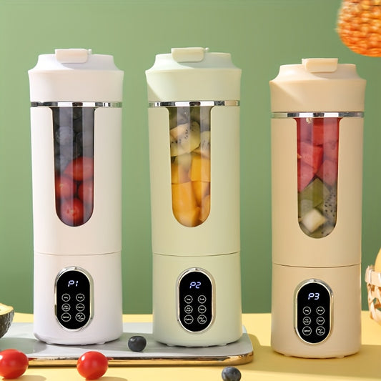 Blender portable rechargeable USB 530 ml avec affichage LED - Puissant broyeur de glace 7,4 V