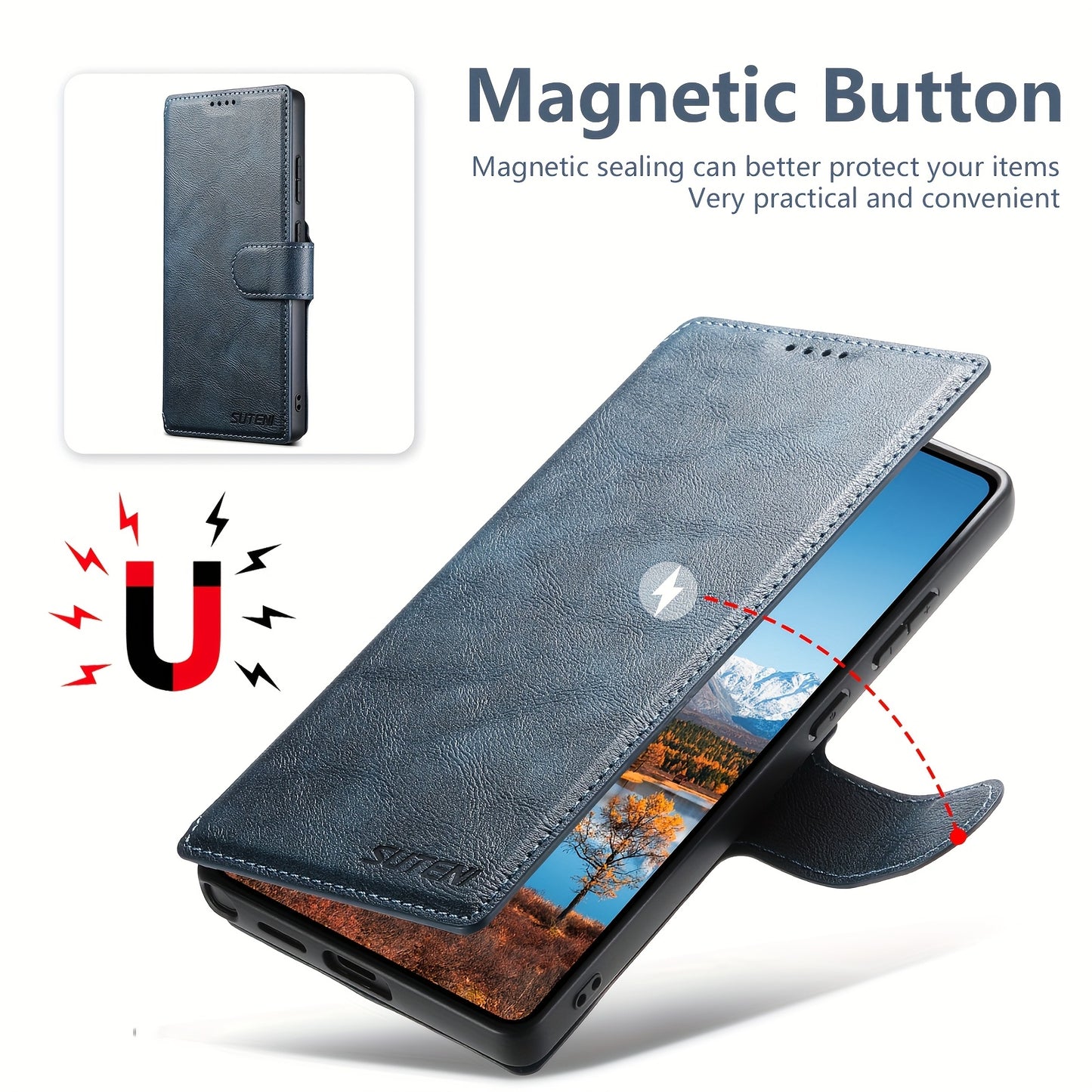 Étui de téléphone SUTENI compatible avec la recharge sans fil 2 en 1, SAMSUNG