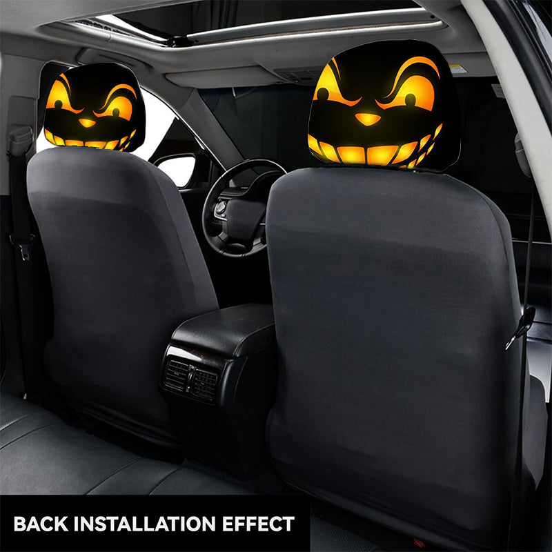 Lot de 2 housses d'appuie-tête lumineuses Chat du Cheshire, style fantaisie