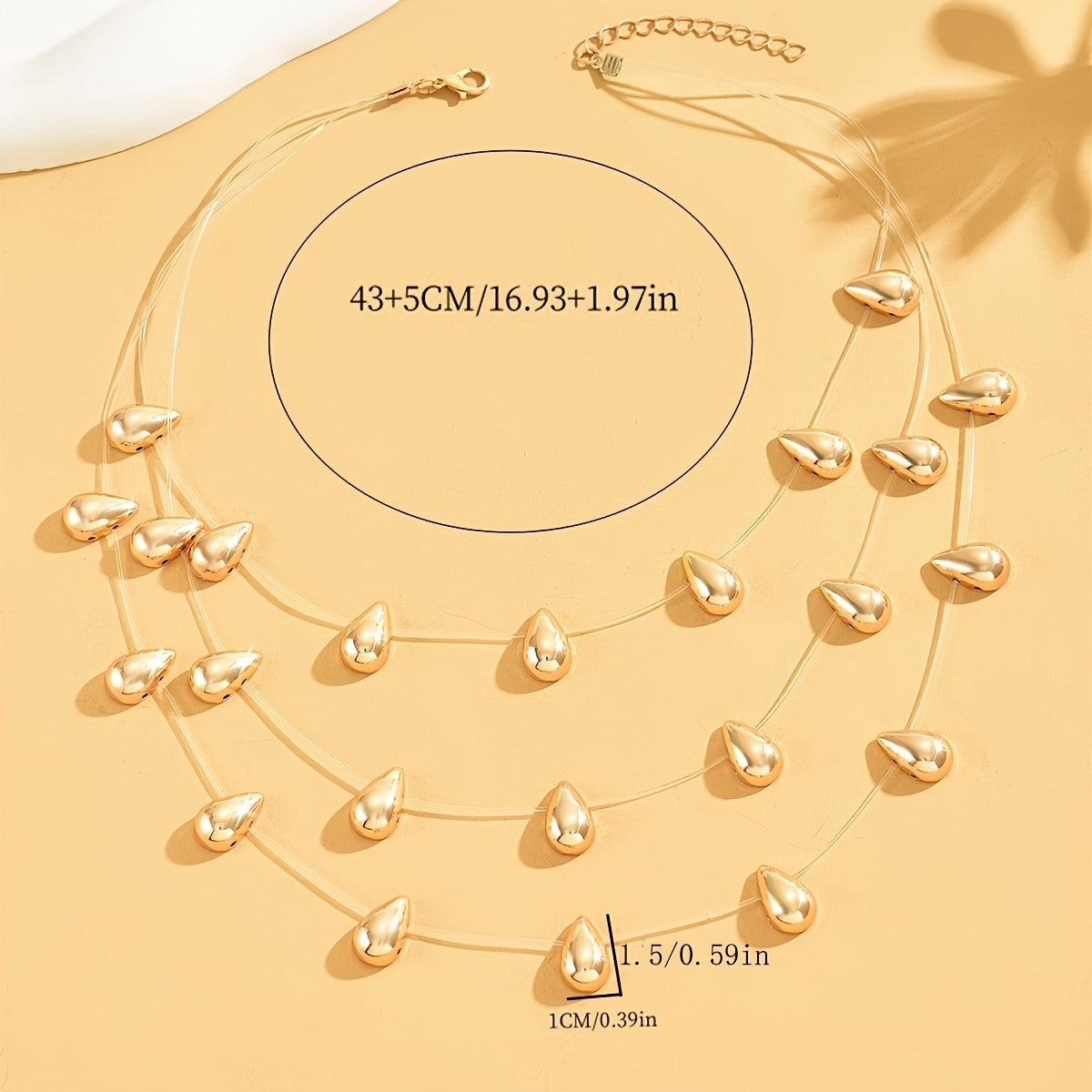 Collier à plusieurs étages boho chic, 1 pièce