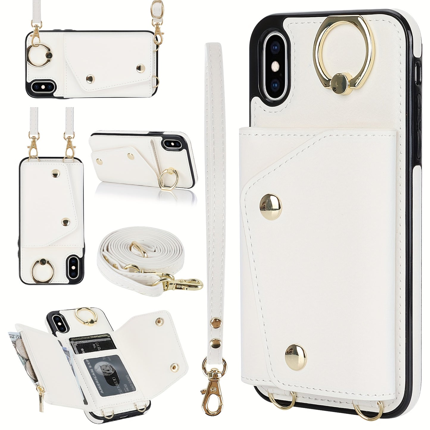 Etui portefeuille bandoulière pour femme est compatible avec les iPhone