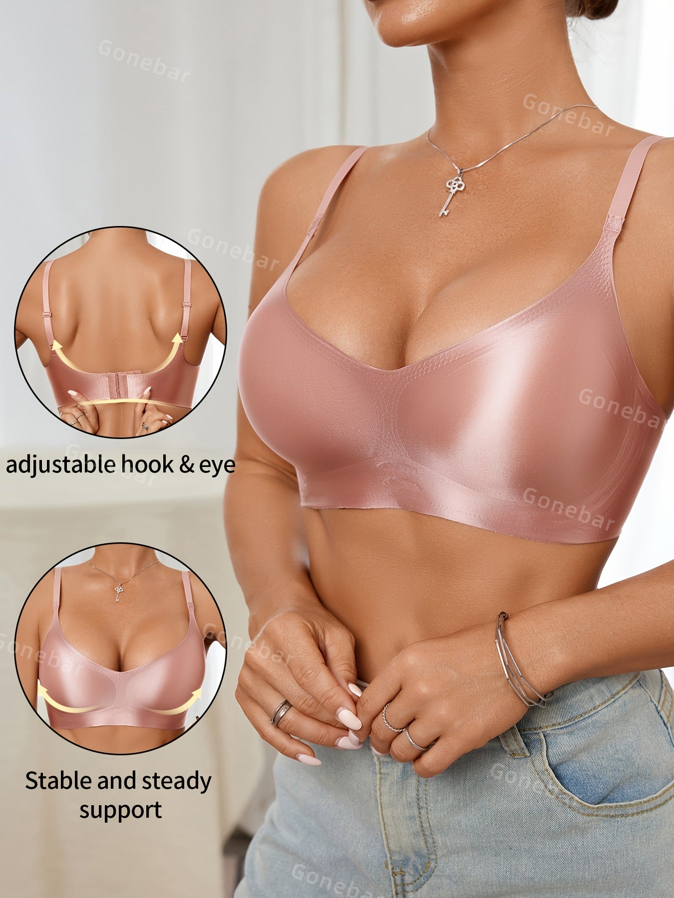 Soutien-gorge sans coutures pour femme (lot de 3)