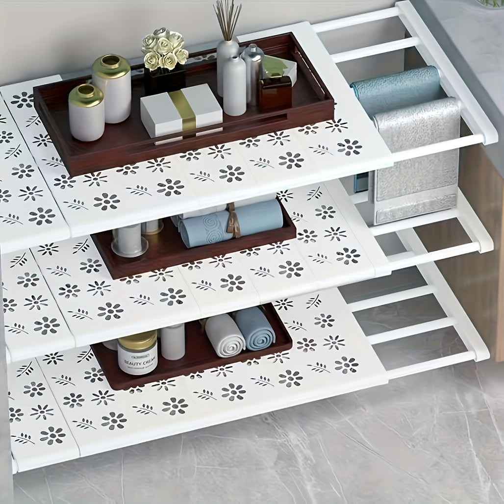 Ensemble de 3 étagères de rangement réglables - Conception extensible