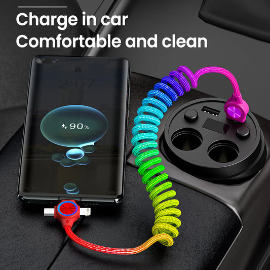 Câble de charge rapide rétractable 3 en 1