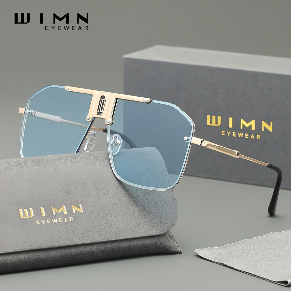 Lunettes de luxe WIMN à monture métallique dégradée sans cadre - Topdecheztop.fr