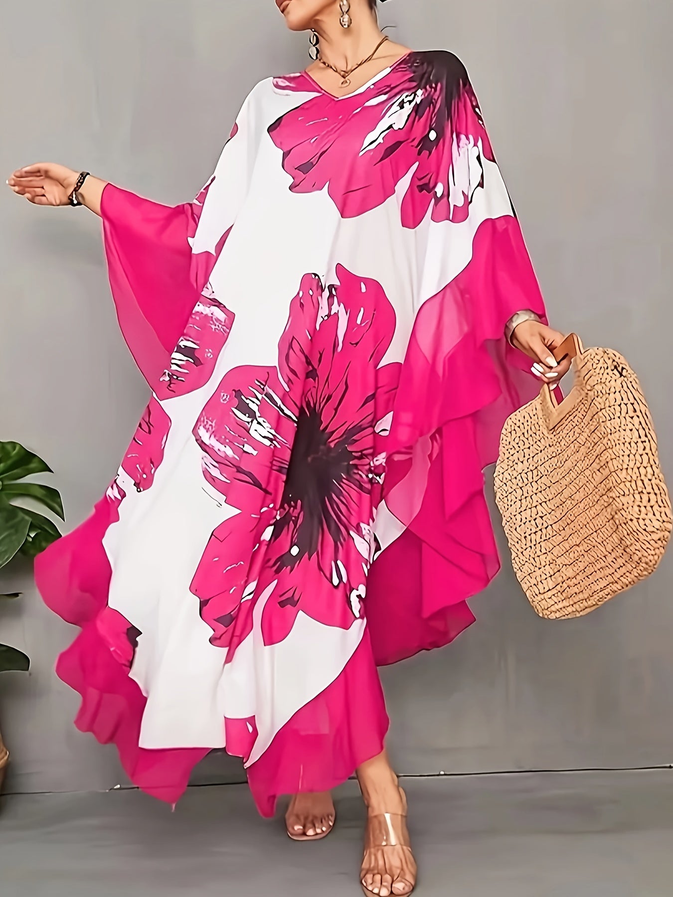 Grandes Tailles - Robe longue ample et élégante pour femmes