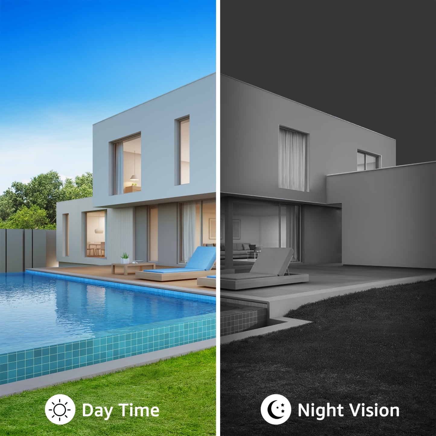 Caméra de sécurité solaire ANRAN 3MP sans fil extérieure, vision nocturne couleur, WiFi 2,4 GHz, panneau solaire intégré