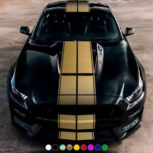 Universal 6-Stripes Fashion Car Sticker Parallel Lines Car Decals for SHELBY Mustang GT350 GT500 for