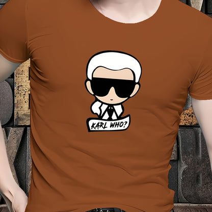 T-shirt imprimé graphique Cool Man pour homme 4